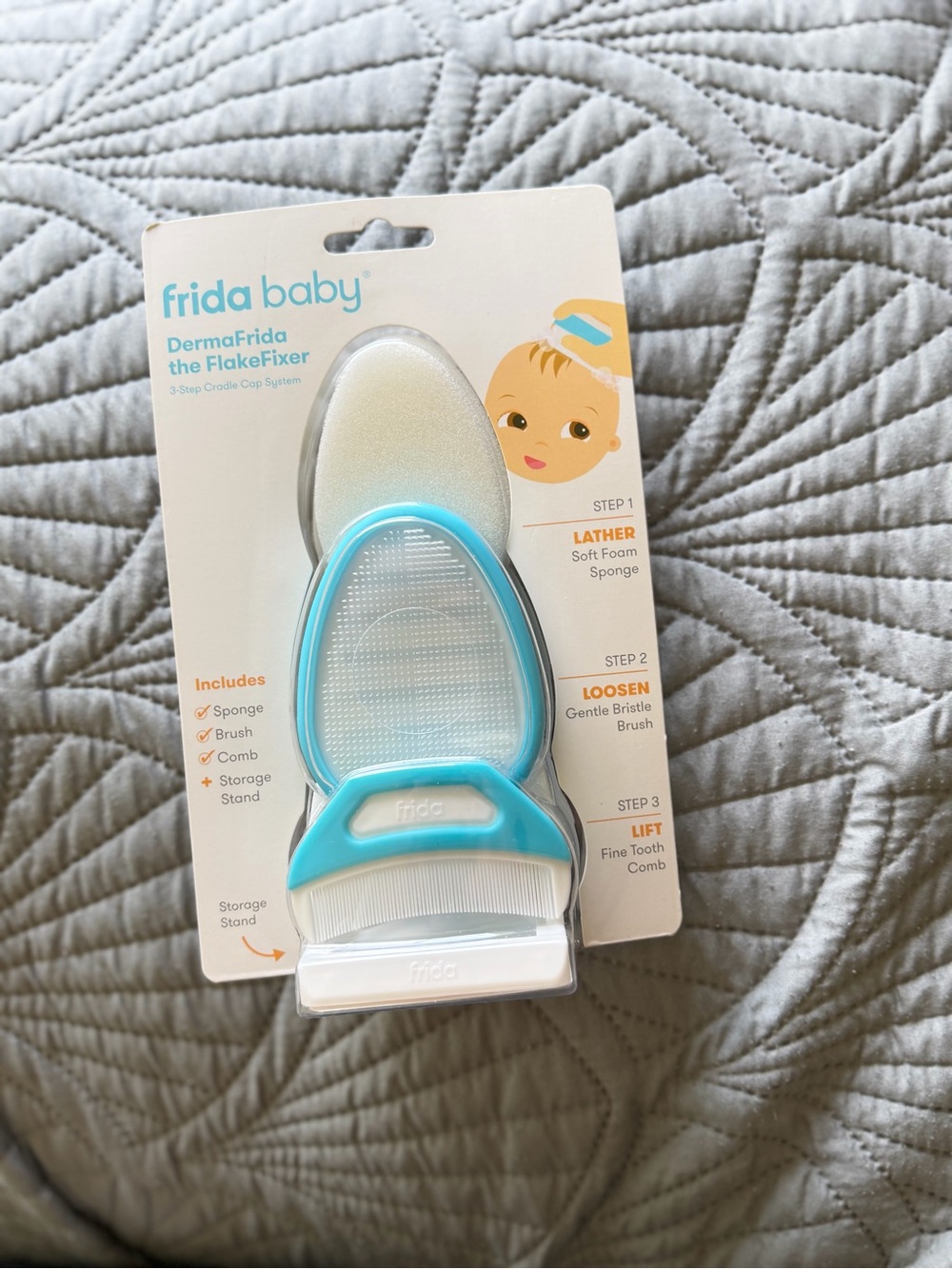 frida baby DermaFrida The FlakeFixer Baby Bath Set - Blue